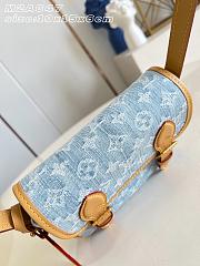 Okify Louis Vuitton Satchel Bag Denim Blue M2A647 19x15x6cm - 5