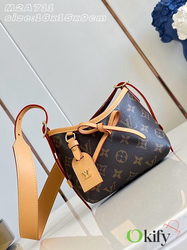 Okify Louis Vuitton Nano Carryall Bag Brown M2A711 16x15x9cm - 1