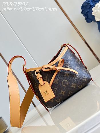 Okify Louis Vuitton Nano Carryall Bag Brown M2A711 16x15x9cm