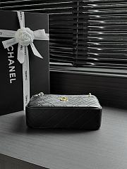 Okify CC Maxi Camera Case Bag Black Lambskin AS6443 24.5x13x8cm - 4