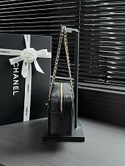 Okify CC Maxi Camera Case Bag Black Lambskin AS6443 24.5x13x8cm - 5