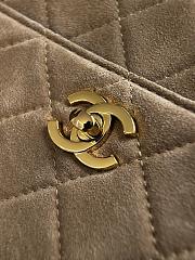 Okify CC Maxi Camera Case Bag Beige Suede AS6443 24.5x13x8cm - 4