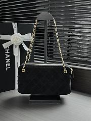 Okify CC Maxi Camera Case Bag Black Suede AS6443 24.5x13x8cm - 6