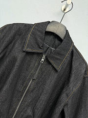 Okify Loewe Women Black Short Denim Jacket (has big size) - 2