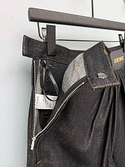 Okify Loewe Women Black Wide Leg Jeans (has big size) - 4