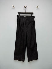 Okify Loewe Set Of Women Black Denim Short Jacket And Jeans (has big size) - 4