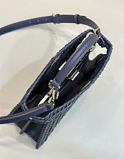 Okify Fendi Peekaboo ISeeU Bag Dark Blue 27x20x11cm - 4