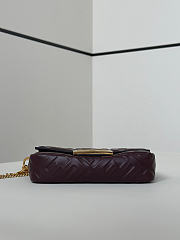 Okify Fendi Baguette Bag Red Burgundy 19x12x5cm - 5