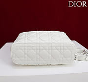 Okify Dior Toujours Hobo Bag Ivory White 22.5x14x7.5cm - 3
