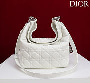 Okify Dior Toujours Hobo Bag Ivory White 22.5x14x7.5cm - 4