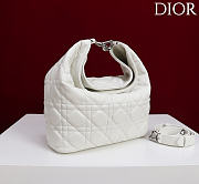 Okify Dior Toujours Hobo Bag Ivory White 22.5x14x7.5cm - 5