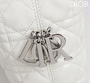 Okify Dior Toujours Hobo Bag Ivory White 22.5x14x7.5cm - 6