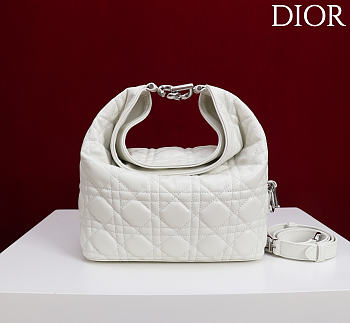 Okify Dior Toujours Hobo Bag Ivory White 22.5x14x7.5cm