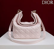 Okify Dior Toujours Hobo Bag Light Baby Pink 22.5x14x7.5cm - 2