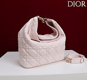 Okify Dior Toujours Hobo Bag Light Baby Pink 22.5x14x7.5cm - 6