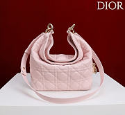 Okify Dior Toujours Hobo Bag Dusty Pink 22.5x14x7.5cm - 2