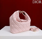 Okify Dior Toujours Hobo Bag Dusty Pink 22.5x14x7.5cm - 4