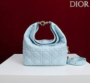 Okify Dior Toujours Hobo Bag Baby Blue 22.5x14x7.5cm - 1