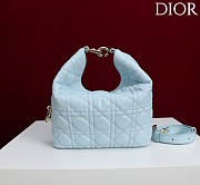 Okify Dior Toujours Hobo Bag Baby Blue 22.5x14x7.5cm - 4