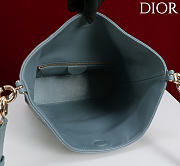 Okify Dior Toujours Hobo Bag Dusty Blue 22.5x14x7.5cm - 3