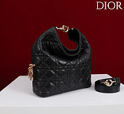 Okify Dior Toujours Hobo Bag Black 22.5x14x7.5cm - 6
