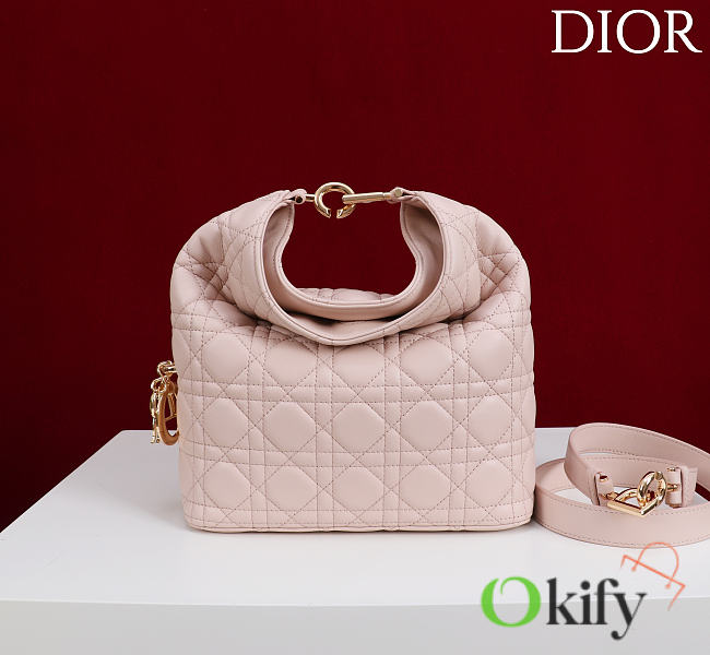 Okify Dior Toujours Hobo Bag Blush Pink 22.5x14x7.5cm - 1