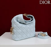 Okify Dior Toujours Hobo Bag Powder Blue 22.5x14x7.5cm - 3