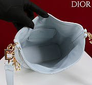 Okify Dior Toujours Hobo Bag Powder Blue 22.5x14x7.5cm - 4