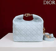 Okify Dior Toujours Hobo Bag Powder Blue 22.5x14x7.5cm - 5