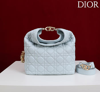 Okify Dior Toujours Hobo Bag Powder Blue 22.5x14x7.5cm
