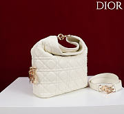 Okify Dior Toujours Hobo Bag Off White 22.5x14x7.5cm - 5
