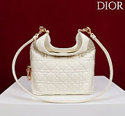 Okify Dior Toujours Hobo Bag Off White 22.5x14x7.5cm - 3