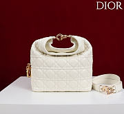 Okify Dior Toujours Hobo Bag Off White 22.5x14x7.5cm - 1
