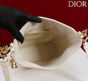 Okify Dior Toujours Hobo Bag White Suede 22.5x14x7.5cm - 2