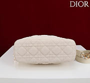 Okify Dior Toujours Hobo Bag White Suede 22.5x14x7.5cm - 4