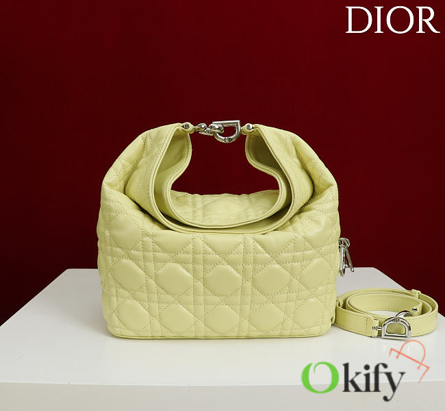 Okify Dior Toujours Hobo Bag Yellow 22.5x14x7.5cm - 1
