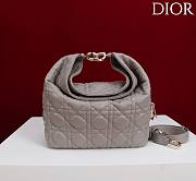 Okify Dior Toujours Hobo Bag Gray 22.5x14x7.5cm - 1