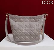 Okify Dior Toujours Hobo Bag Gray 22.5x14x7.5cm - 6