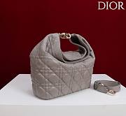Okify Dior Toujours Hobo Bag Gray 22.5x14x7.5cm - 4