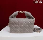Okify Dior Toujours Hobo Bag Gray 22.5x14x7.5cm - 3