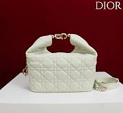 Okify Dior Toujours Hobo Bag Light Sage Green 22.5x14x7.5cm - 5