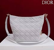 Okify Dior Toujours Hobo Bag Light Purple Suede 22.5x14x7.5cm - 4