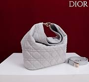 Okify Dior Toujours Hobo Bag Light Purple Suede 22.5x14x7.5cm - 2
