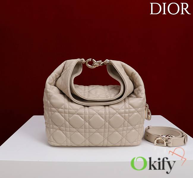 Okify Dior Toujours Hobo Bag Beige 22.5x14x7.5cm - 1