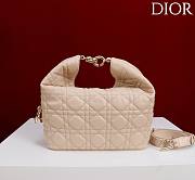 Okify Dior Toujours Hobo Bag Nude 22.5x14x7.5cm - 2