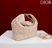 Okify Dior Toujours Hobo Bag Nude 22.5x14x7.5cm - 5
