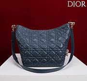 Okify Dior Toujours Hobo Bag Dark Blue 22.5x14x7.5cm - 5