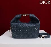 Okify Dior Toujours Hobo Bag Dark Blue 22.5x14x7.5cm - 4