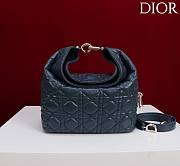 Okify Dior Toujours Hobo Bag Dark Blue 22.5x14x7.5cm - 1
