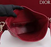 Okify Dior Toujours Hobo Bag Dark Red 22.5x14x7.5cm - 6